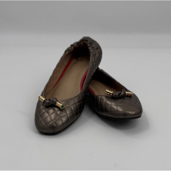 Lily Pulitzer Quilted Not Another Ballet Flats With Bow Accent  Size 7 - Picture 1 of 8